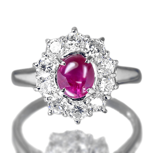 スタールビー リング D0.34ct プラチナ ダイヤ リング 指輪 スタールビー 1.04ct ダイヤモンド プラチナ リング（指輪