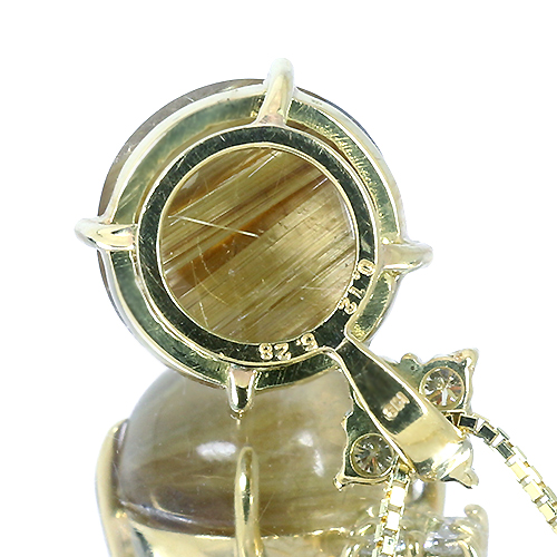 第211回抽選販売＞ゴールデンルチルクォーツキャッツアイ 5.28ct