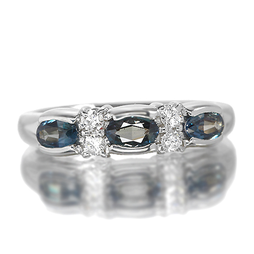 アレキサンドライト 0.55ct ダイヤモンド プラチナ リング（指輪 