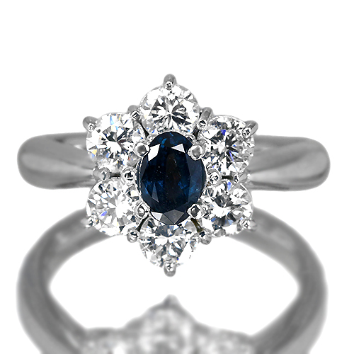 アレキサンドライト 0.6ct ダイヤモンド プラチナ リング（指輪 