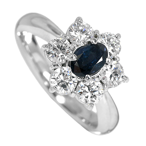 アレキサンドライト 0.6ct ダイヤモンド プラチナ リング（指輪 