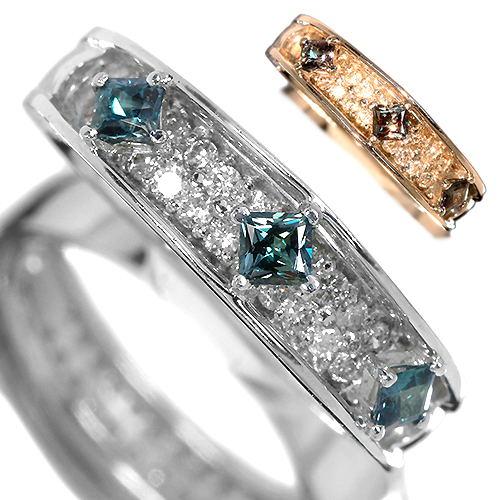 アレキサンドライト 0.37ct ダイヤモンド プラチナ リング（指輪