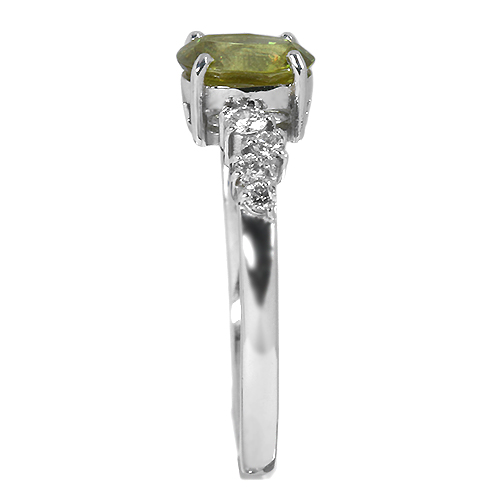 スフェーン 0.84ct ダイヤモンド プラチナ リング（指輪）【品質