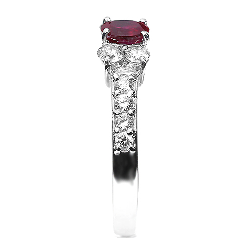 ルビー 0.43ct ダイヤモンド プラチナ リング（指輪）【品質