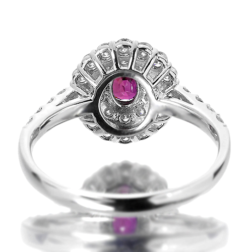 ルビー 0.34ct ダイヤモンド プラチナ リング（指輪）【品質