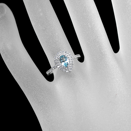 グランディディエライト 0.52ct ダイヤモンド プラチナ リング（指輪 