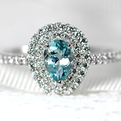 グランディディエライト 0.52ct ダイヤモンド プラチナ リング（指輪 