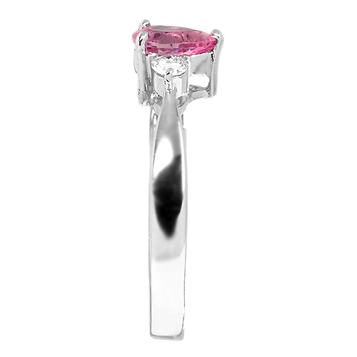 第221回抽選販売＞パパラチアサファイア 0.48ct ダイヤモンド プラチナ