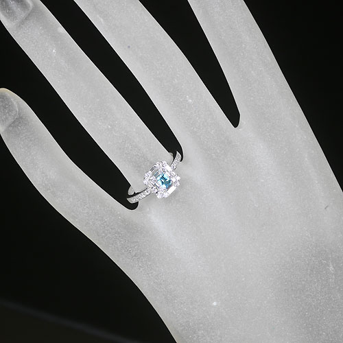 グランディディエライト 0.23ct ダイヤモンド プラチナ リング（指輪