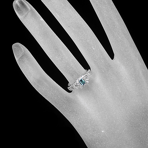 グランディディエライト 0.21ct ダイヤモンド プラチナ リング（指輪 