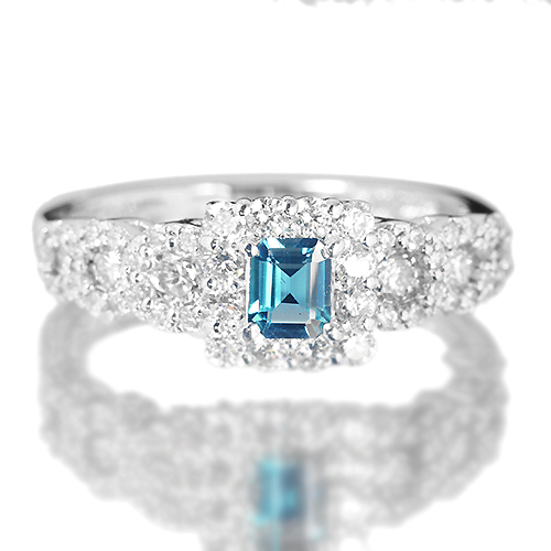 グランディディエライト 0.21ct ダイヤモンド プラチナ リング（指輪 ...