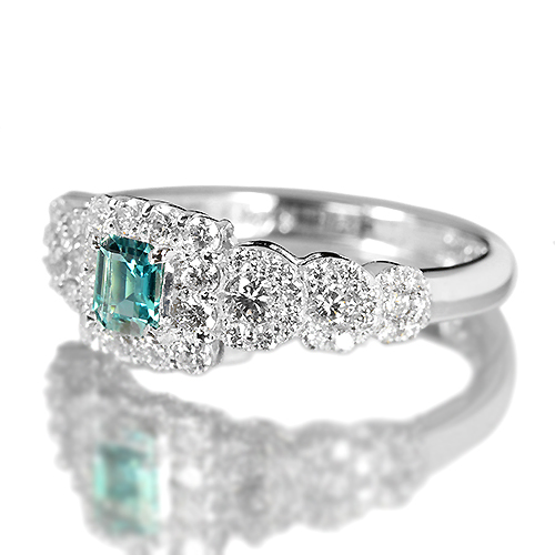 グランディディエライト 0.21ct ダイヤモンド プラチナ リング（指輪 