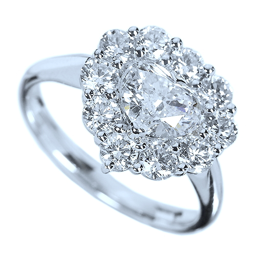 第234回抽選販売＞ハートシェイプダイヤモンド 1.003ct/F/SI2