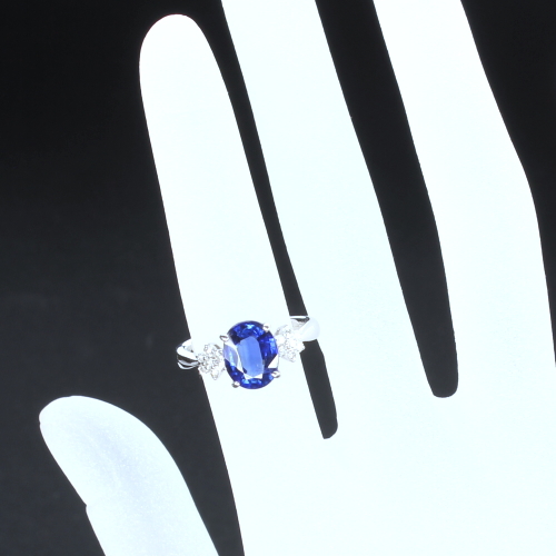 カイヤナイト2.4ct ダイヤモンド プラチナ リング（指輪）【品質保証書