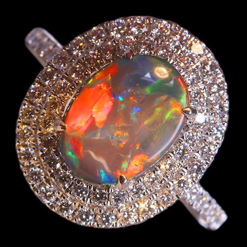 オーストラリア ライトニングリッジ産ブラックオパール 1.92ct 