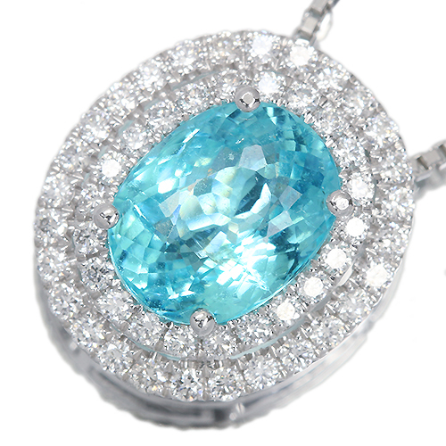 パライバトルマリン 2.43ct ダイヤモンド プラチナ950