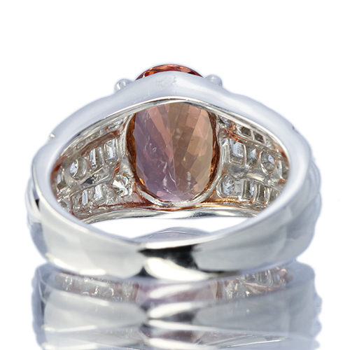 第240回抽選販売＞インペリアルトパーズ 3.26ct ダイヤモンド 1.04ct