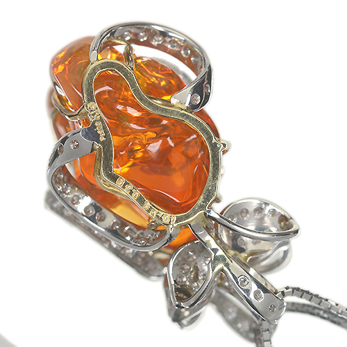 第245回抽選販売＞メキシコ産ファイアオパール 10.0ct ダイヤモンド