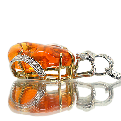 第245回抽選販売＞メキシコ産ファイアオパール 10.0ct ダイヤモンド