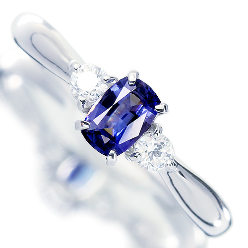 ベニトアイト 0.35ct ダイヤモンド プラチナ リング（指輪）【品質 ...