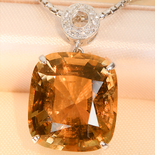 ペタライト 17.1ct ダイヤモンド プラチナ ネックレス【品質