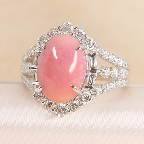 新作】コンクパール 4.8ct ダイヤモンド 約2.2ct プラチナ