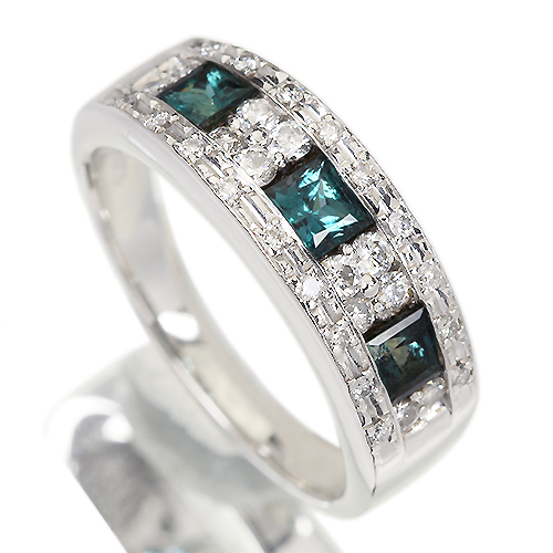アレキサンドライト 0.7ct ダイヤモンド プラチナ リング(指輪