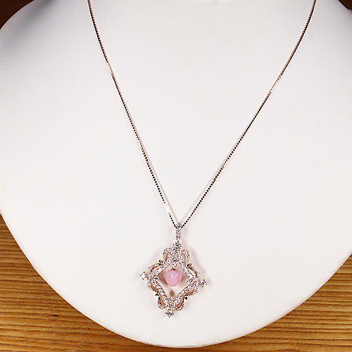 コンクパール 1.8ct ダイヤモンド 0.9ct ピンクゴールド