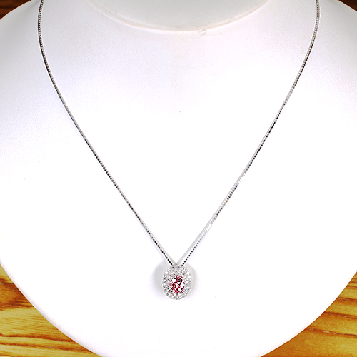 非加熱パパラチアサファイア 1.2ct ダイヤモンド 0.4ct プラチナ 