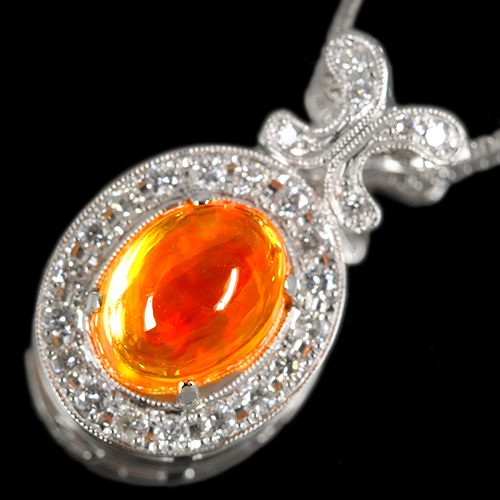第265回抽選販売＞メキシコ産 オパール 2.4ct ダイヤモンド