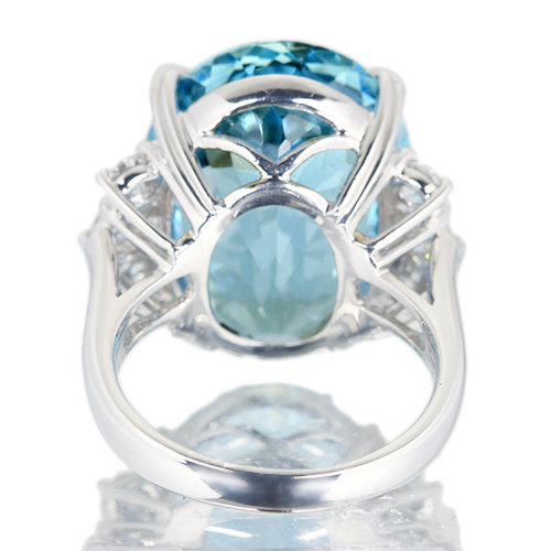 サンタマリアアクアマリン 16ct ダイヤモンド 0.7ct プラチナ