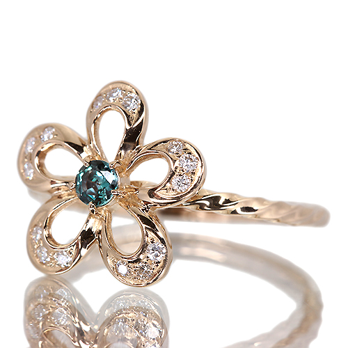 k14WG(14金ホワイトゴールド) アレキサンドライト　リング　12号　新品 k14WG(14金ホワイトゴールド) アレキサンドライト リング 12号 新品