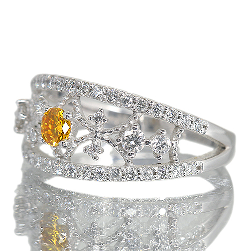 ファンシーディープオレンジイエローダイヤモンド 0.148ct