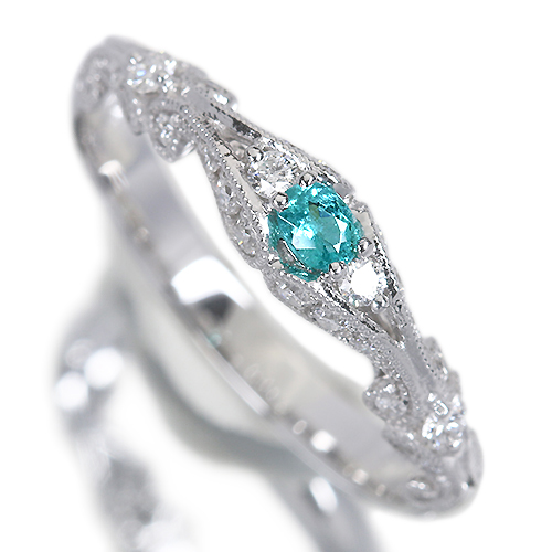 第268回抽選販売＞ブラジル産パライバトルマリン 0.08ct ダイヤモンド