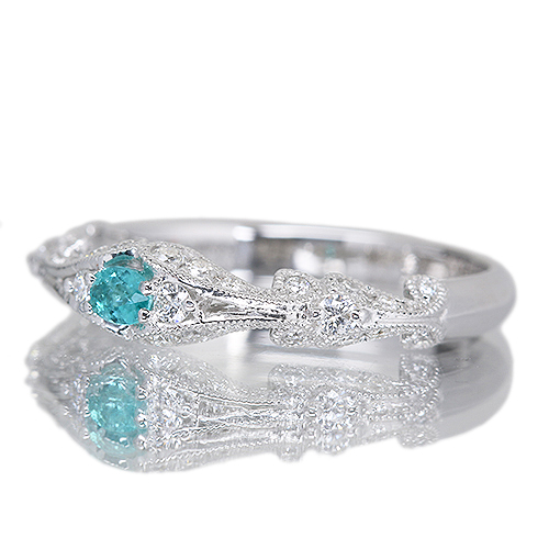 第268回抽選販売＞ブラジル産パライバトルマリン 0.08ct ダイヤモンド
