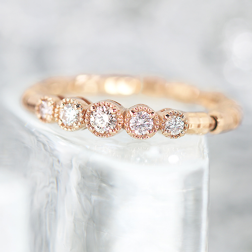 ◇フリーサイズ ジュエリー◇（5石タイプ） ダイヤモンド 0.20ct