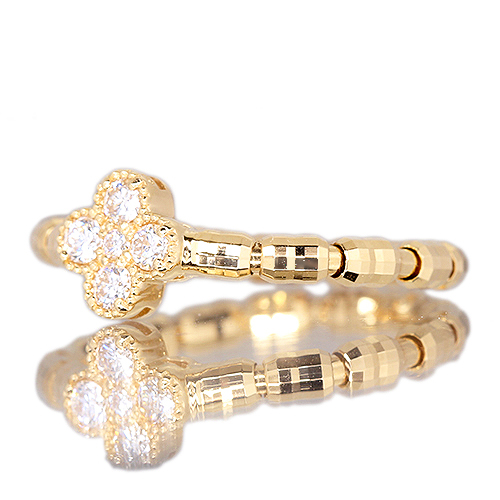 ジュエリー様 ◇フリーサイズ ジュエリー◇（四葉クローバータイプ） ダイヤモンド