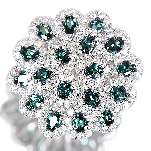 �A���L�T���h���C�g ��2.3ct �_�C�������h 1.7ct �v���`�i �����O(�w��)