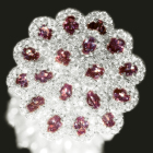 �A���L�T���h���C�g ��2.3ct �_�C�������h 1.7ct �v���`�i �����O(�w��)