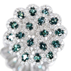 �A���L�T���h���C�g ��2.3ct �_�C�������h 1.7ct �v���`�i �����O(�w��)