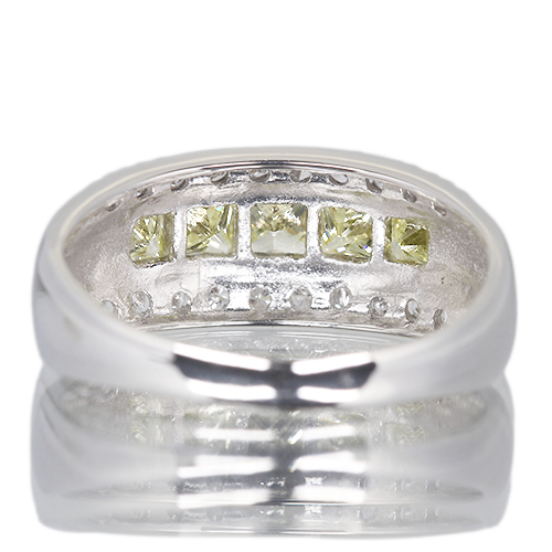としちゃん様 プラチナ1000 パール　ダイヤモンドリング イエローダイヤモンド 1.05ct ダイヤモンド 0.2ct プラチナ 1000