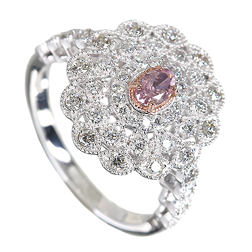 ファンシーパープリッシュピンクダイヤモンド 0.184ct/FPP/I1