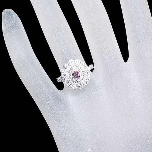ファンシーパープリッシュピンクダイヤモンド 0.184ct/FPP/I1