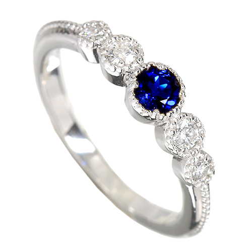 アウイナイト 0.14ct ダイヤモンド プラチナ 950 リング(指輪)【品質