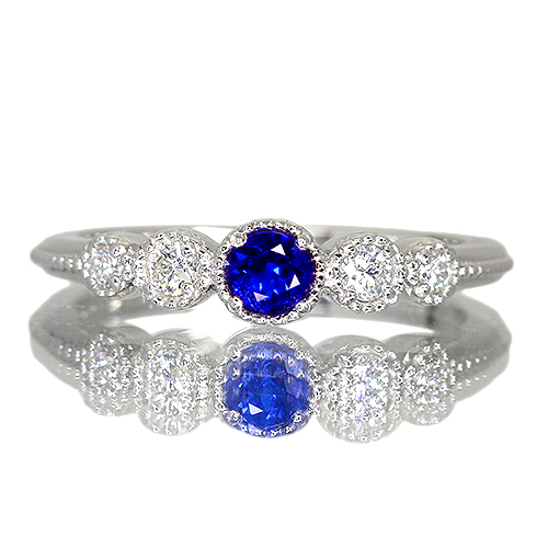 アウイナイト 0.14ct ダイヤモンド プラチナ 950 リング(指輪)【品質