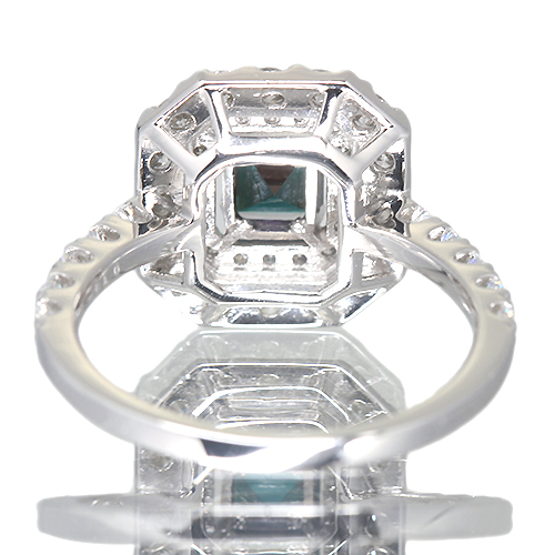 アレキサンドライト 0.7ct ダイヤモンド 0.8ct プラチナ 950 リング