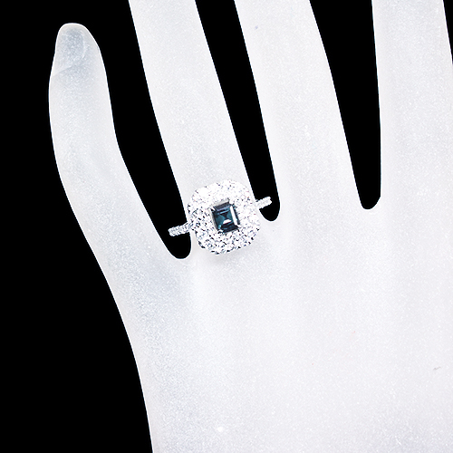 アレキサンドライト 0.7ct ダイヤモンド 0.8ct プラチナ 950 リング