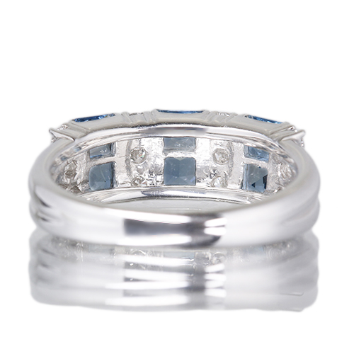 アクアマリン 0.8ct ダイヤモンド プラチナ リング(指輪)【品質保証書