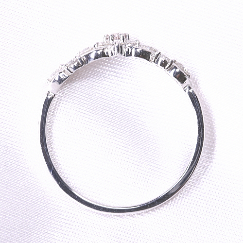 ピンクダイヤモンド 0.038ct/FP/I1 ダイヤモンド プラチナ リング(指輪