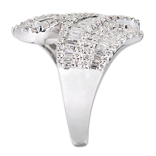 ダイヤモンド 1.5ct ホワイトゴールド リング(指輪)【品質保証書/宝石